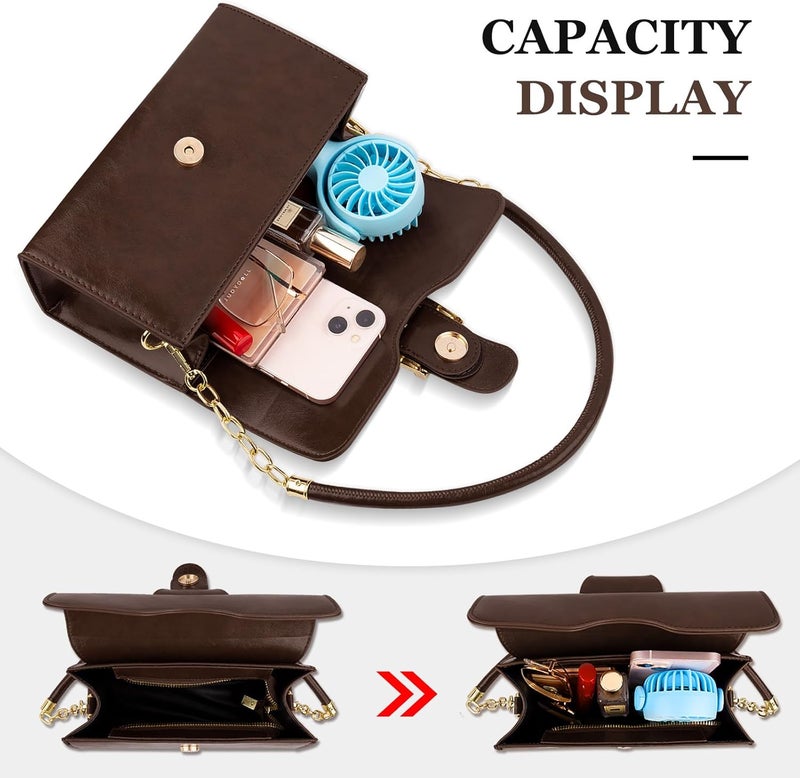 Gosect Shoulder Bag for Women, Cute Soft PU Leather Small Crossbody Purses Handbags, Trendy Underarm Bag Tote Purses for Women - Image 4